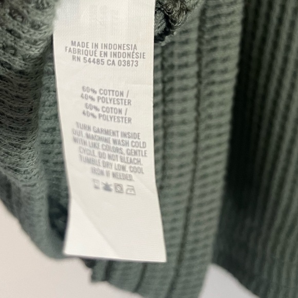 AERIE WAFFLE QUARTER ZIP SWEATER - Picture 3 of 4